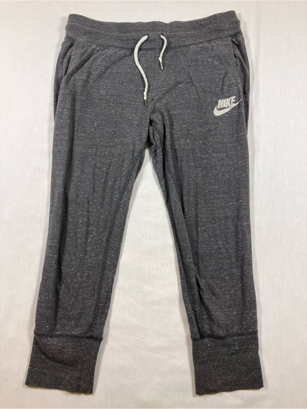 Nike Dark Gray Girls' Joggers with White Logo